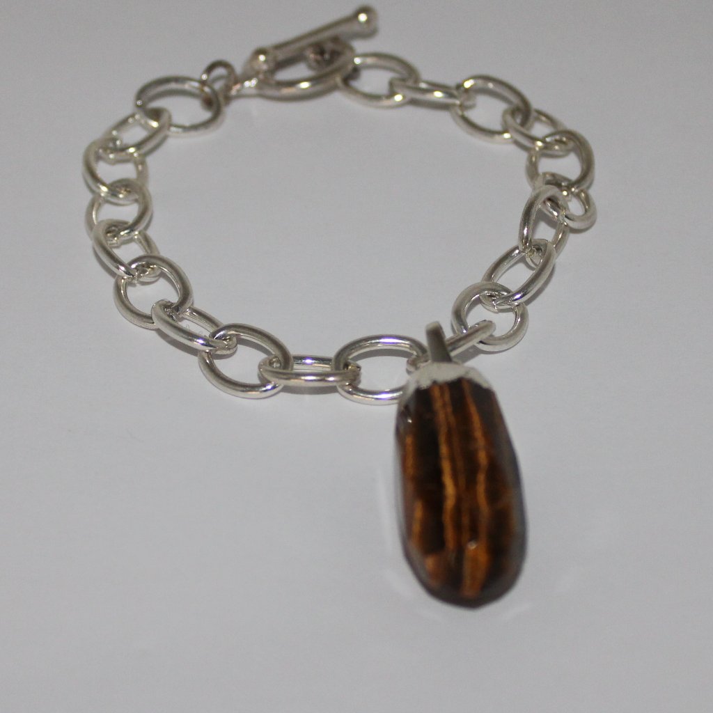 Bracelet With Tiger Eye Accent